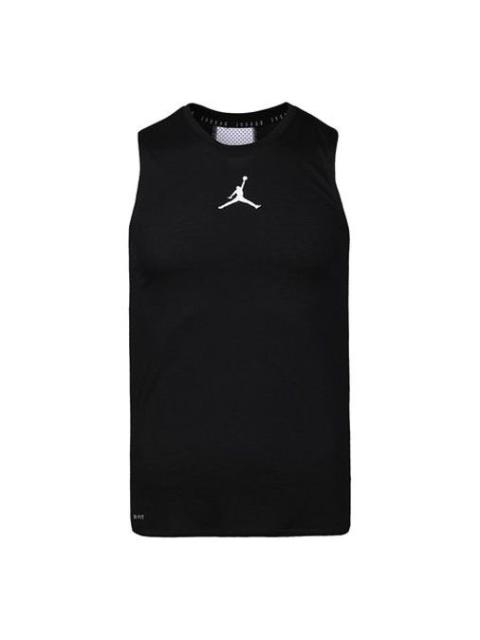 Air Jordan Air Logo Printing Breathable Basketball Vest Black CZ7851-010