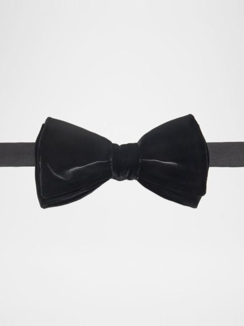 Men & apos;s Solid Velvet Bow Tie