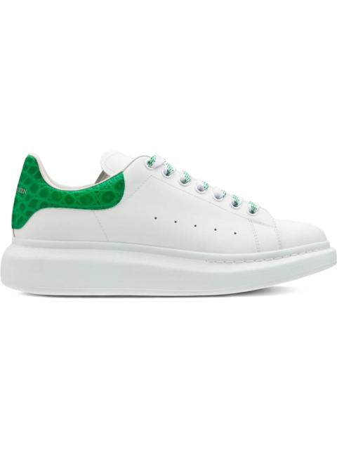 Alexander McQueen Oversized Chrome Green Crocodile