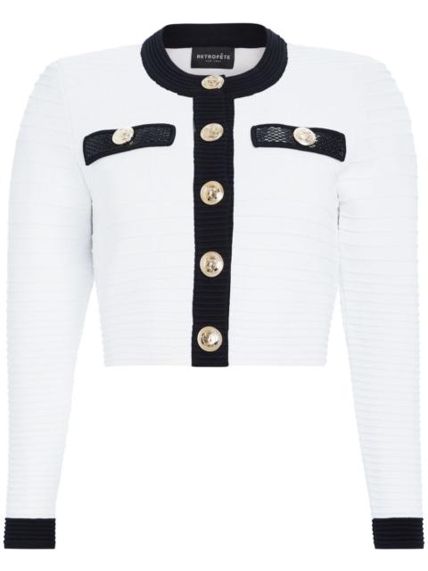 Ainsley cropped knit jacket