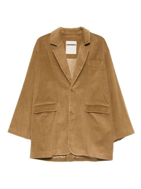 corduroy single-breasted blazer
