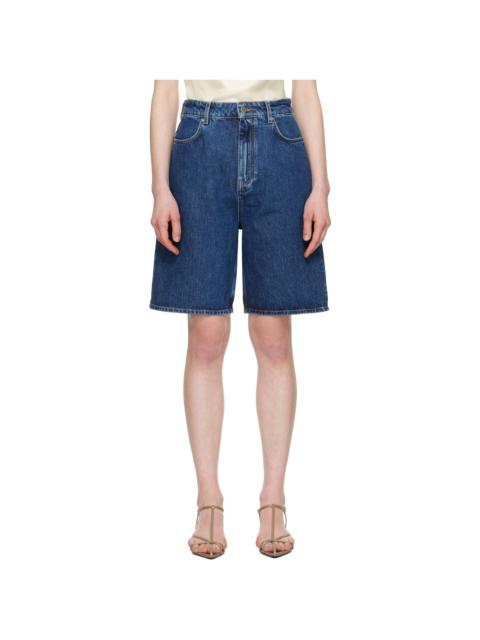Blue Isu Denim Shorts