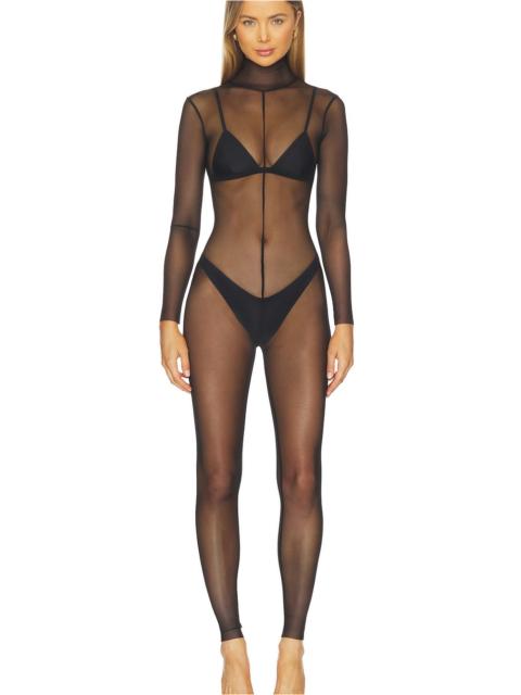 Long Sleeve Slim Fit Turtleneck Catsuit