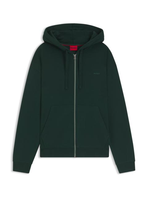 RELAXED-FIT HOODIE IN COTTON TERRY WITH PRINTED LOGO