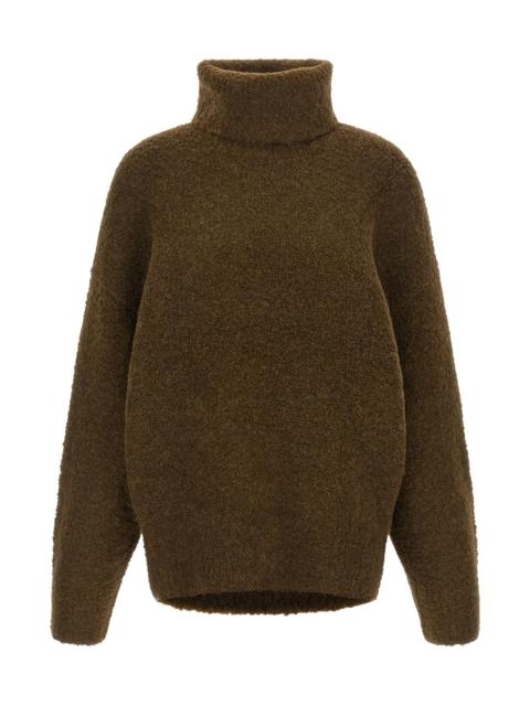 Bouclé turtleneck sweater