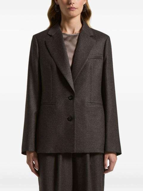 single-breasted wool blazer