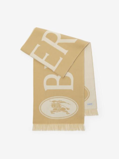 Logo Wool Scarf