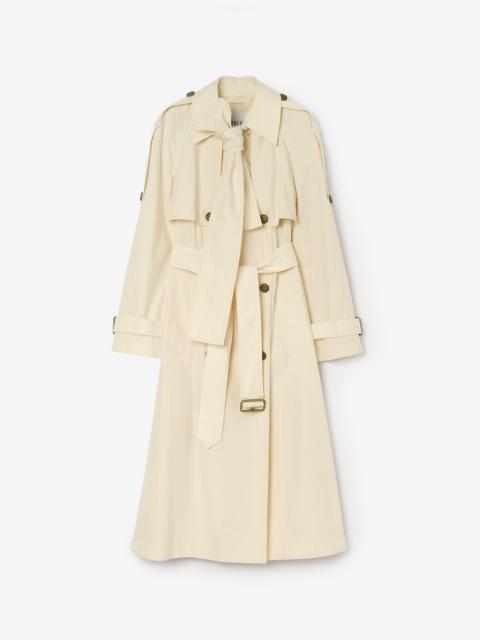 Long Canvas Trerose Trench Coat