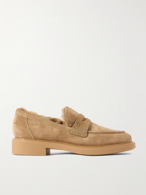 Harris 20 Shearling-lined Suede Loafers