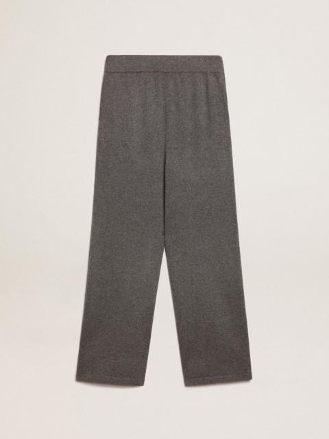 Gray cashmere blend women’s joggers