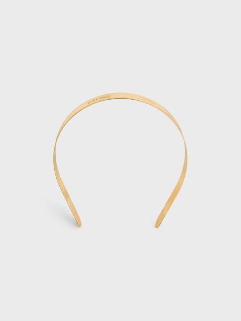 Celine Paris Thin Headband in Steel