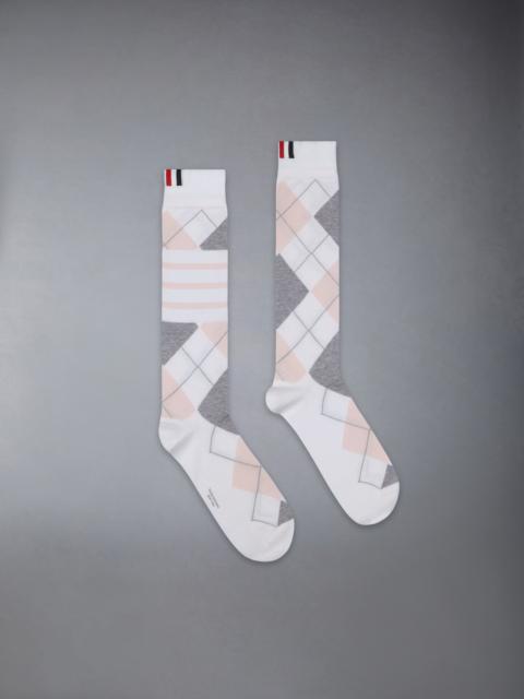 ARGYLE 4-BAR MID CALF SOCKS