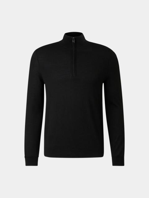 Virgin wool troyer Ouri in Black