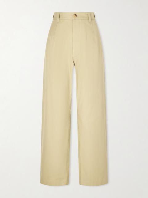 Yoko Cropped Cotton-poplin Pants