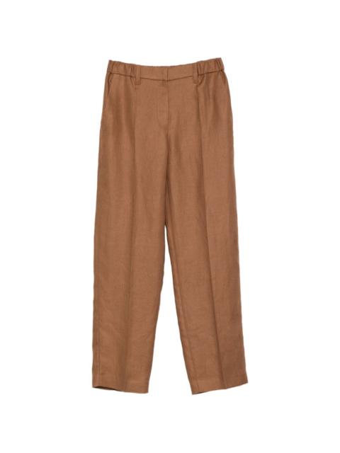elasticated-waist trousers