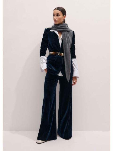 Pinstripe Blazer Suit