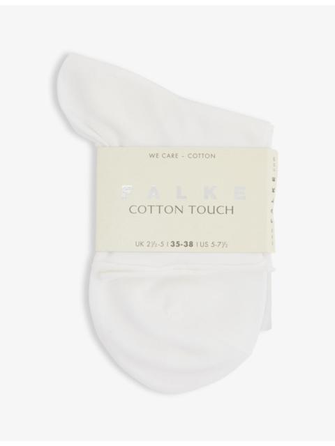 Cotton Touch rolled-cuff stretch-cotton-blend socks