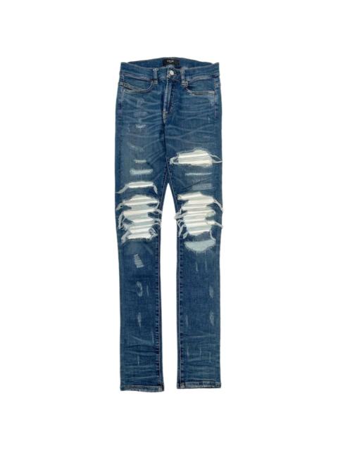 ripped-effect jeans