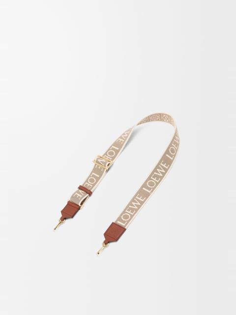 Anagram strap in jacquard and calfskin