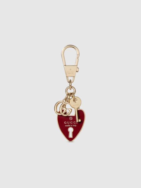 Heart-shaped keychain