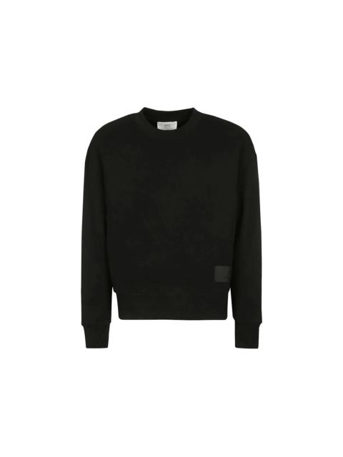 Ami Paris Ami De Coeur Satin Sweatshirt Black