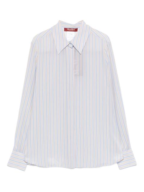 Max Mara Studio Striped Long-sleeve Shirt