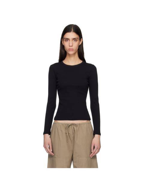 Black Nando Slim Fit Long Sleeve T-shirt