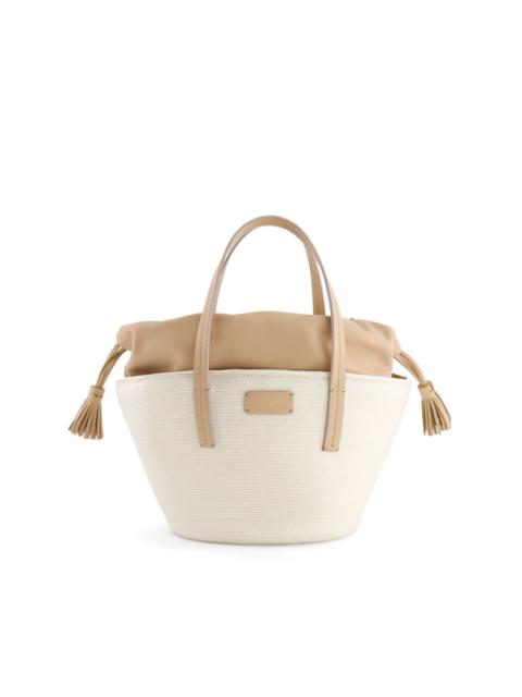 logo-patch beach bag