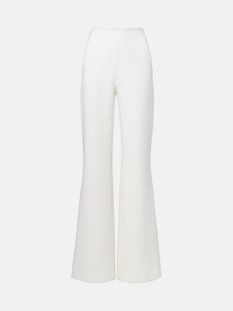 Crêpe wide-leg pants