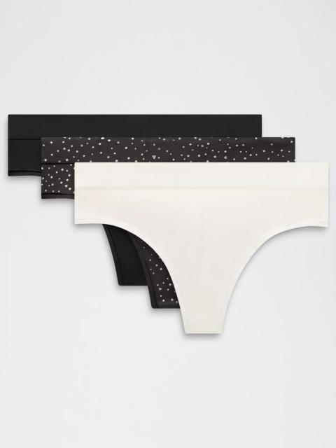 UnderEase High-Rise Thong Underwear *3 Pack
