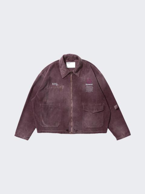 Synanon Cord Work Jacket Burgundy