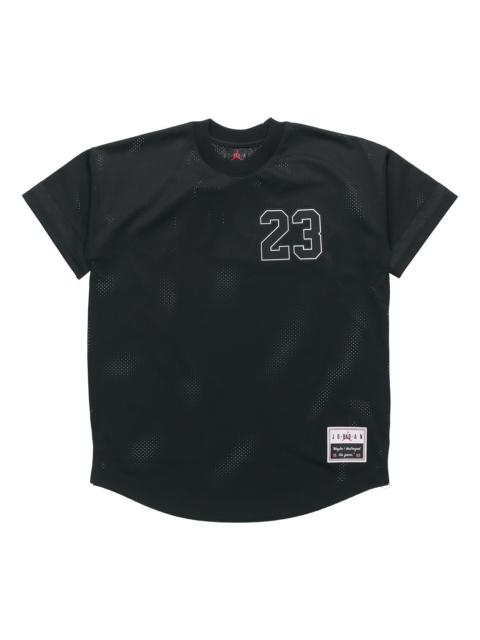 Men's Air Jordan Sports Basketball Black Jersey AO2827-010