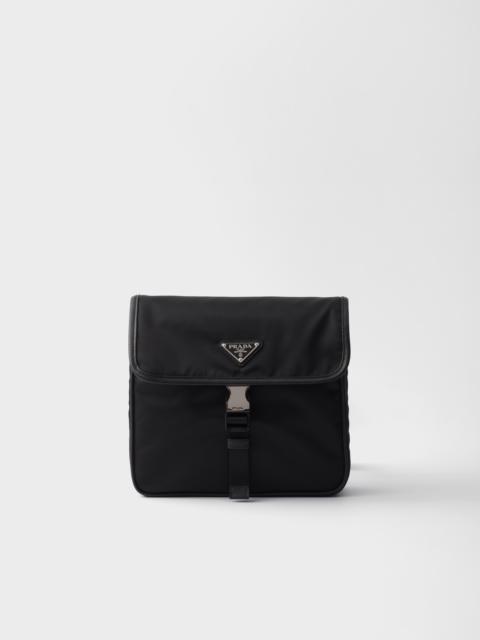 Re-Nylon and Saffiano leather shoulder bag