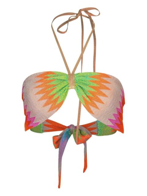 Annliese geometric-pattern tank top