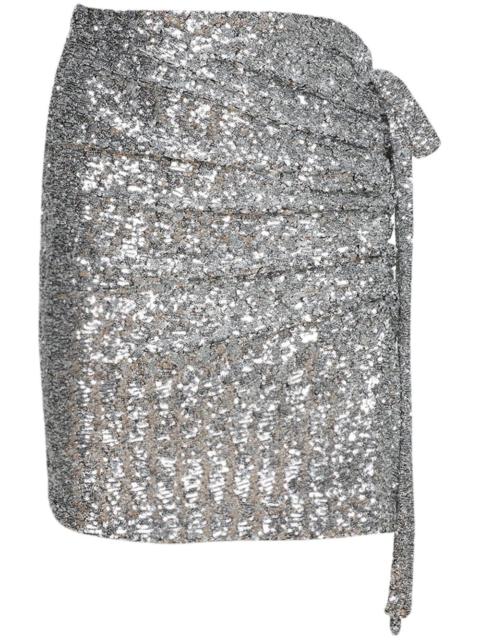 Jupe sequinned miniskirt