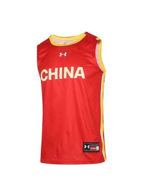 Under Armour China Basketball Jersey 'Red' 21600112-600
