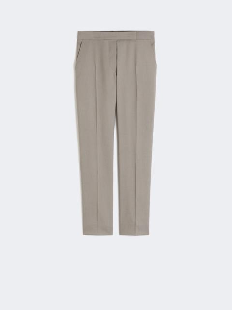Wool, mohair and silk slim-fit trousers - MEDIUM GREY