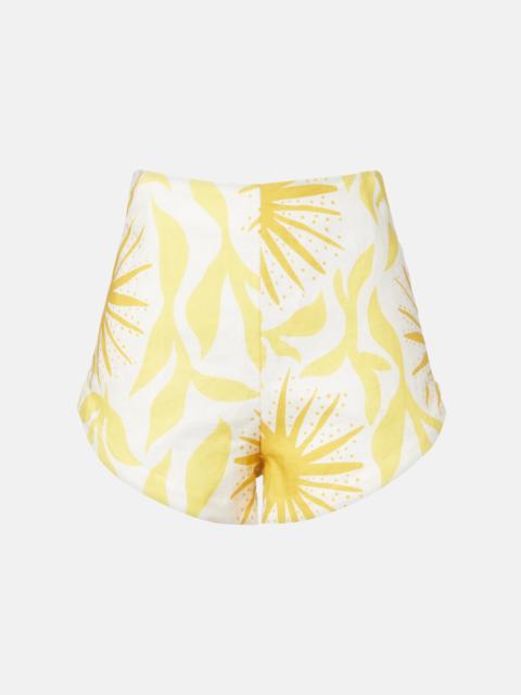 Bahamas printed linen shorts
