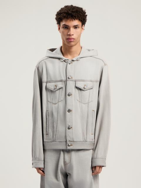 Curved Logo Denim Jacket