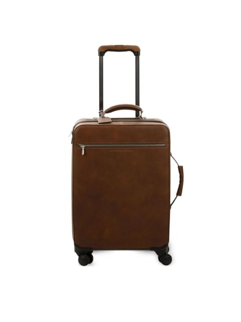 grained-texture luggage