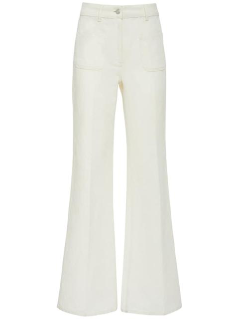 Loro Piana Danbeth linen & cotton wide pants | REVERSIBLE