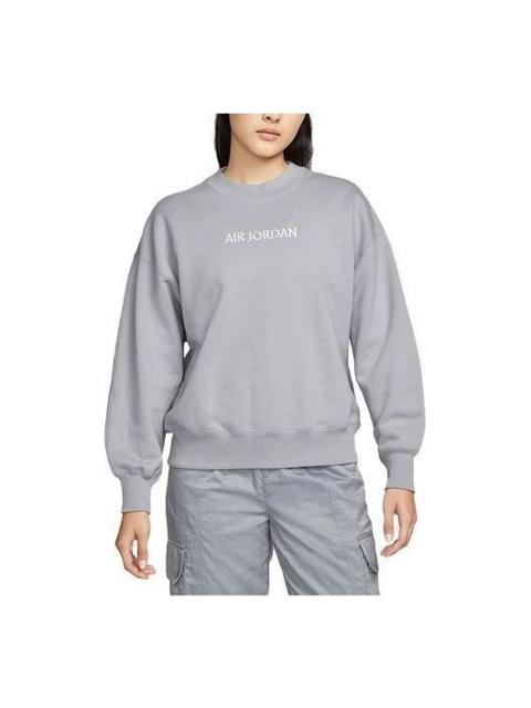 (WMNS) Air Jordan Crew Neck Street Style Long Sleeves 'Grey' DQ4650-054
