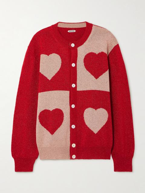 Two-tone Lamé Cardigan