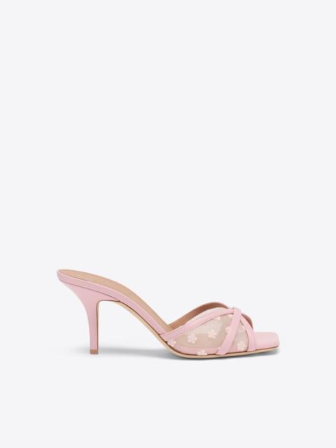 Perla 70 Pink Floral Mesh Sandals
