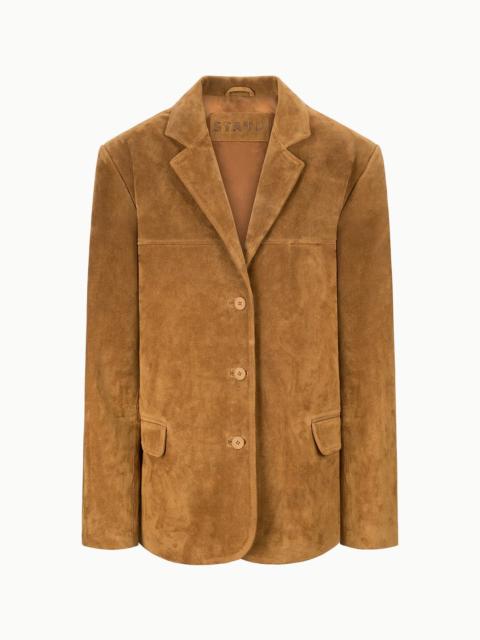 STAUD NATALIE SUEDE JACKET TAN