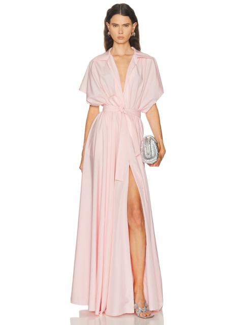 Super Oversized Shirt Flared Gown