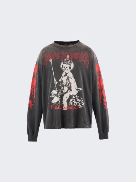 Saint Is A Kiss Long Sleeve Tee Black