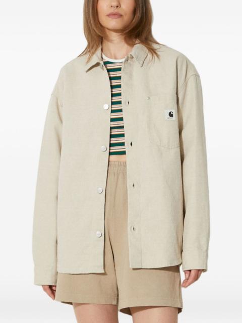 pocket button shirt jacket