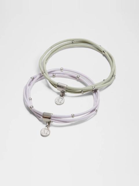 Multi-Band Charm Hair Elastics *2 Pack