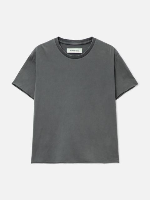 GARMENT DYED RAW EDGE T-SHIRT